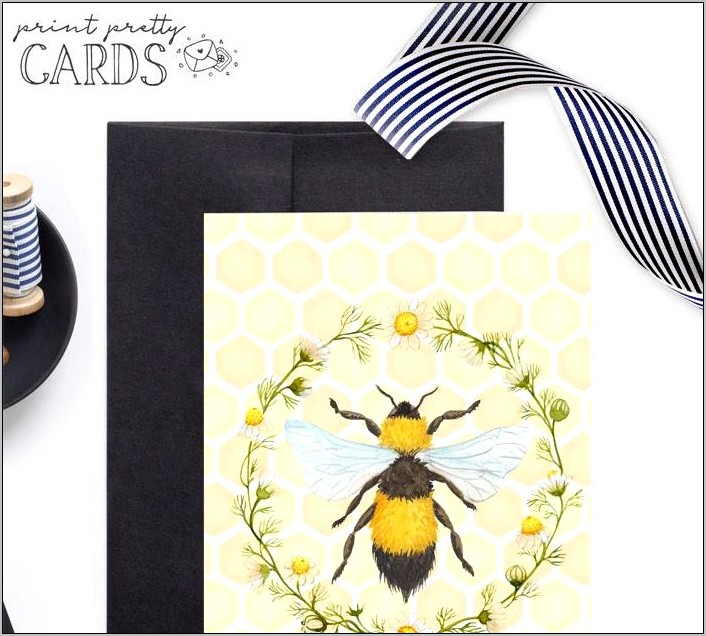 Thank You Card Free Printable Template Bee