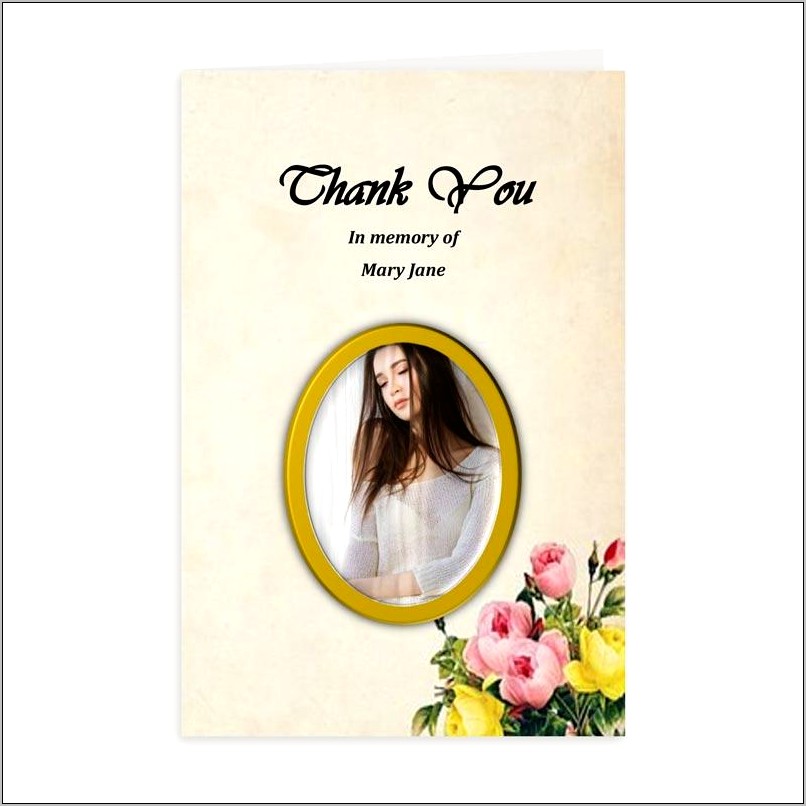 Thank You Card Template For Word Free