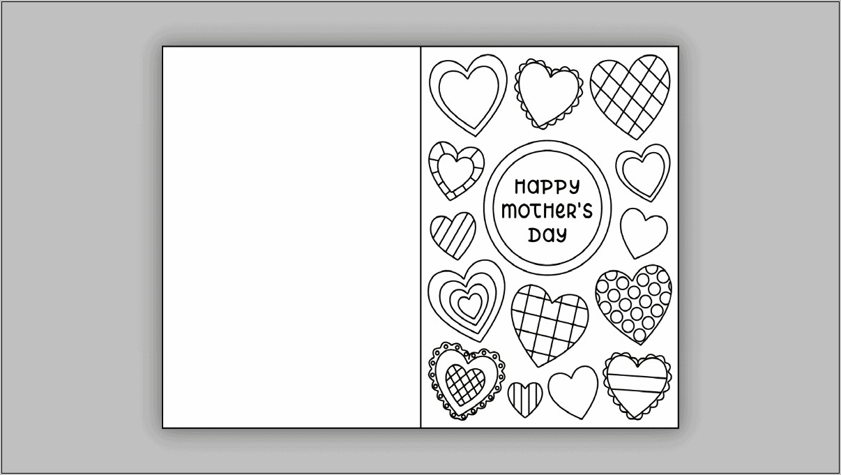 Thank You Coloring Card Free Printable Template