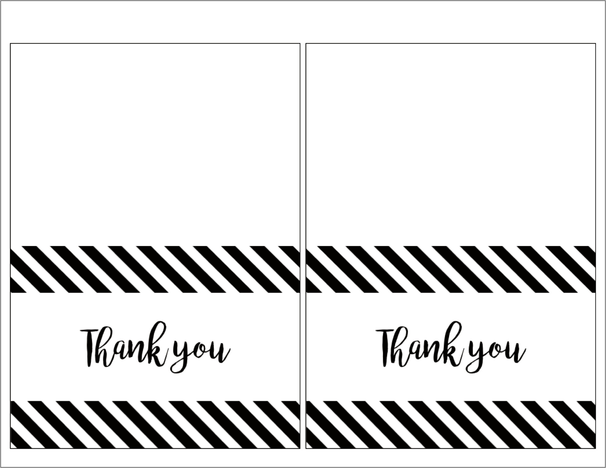 Thank You Greeting Card Template Free Download