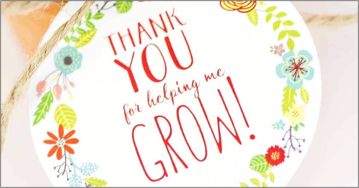 Thank You Little Tags Template Free Download