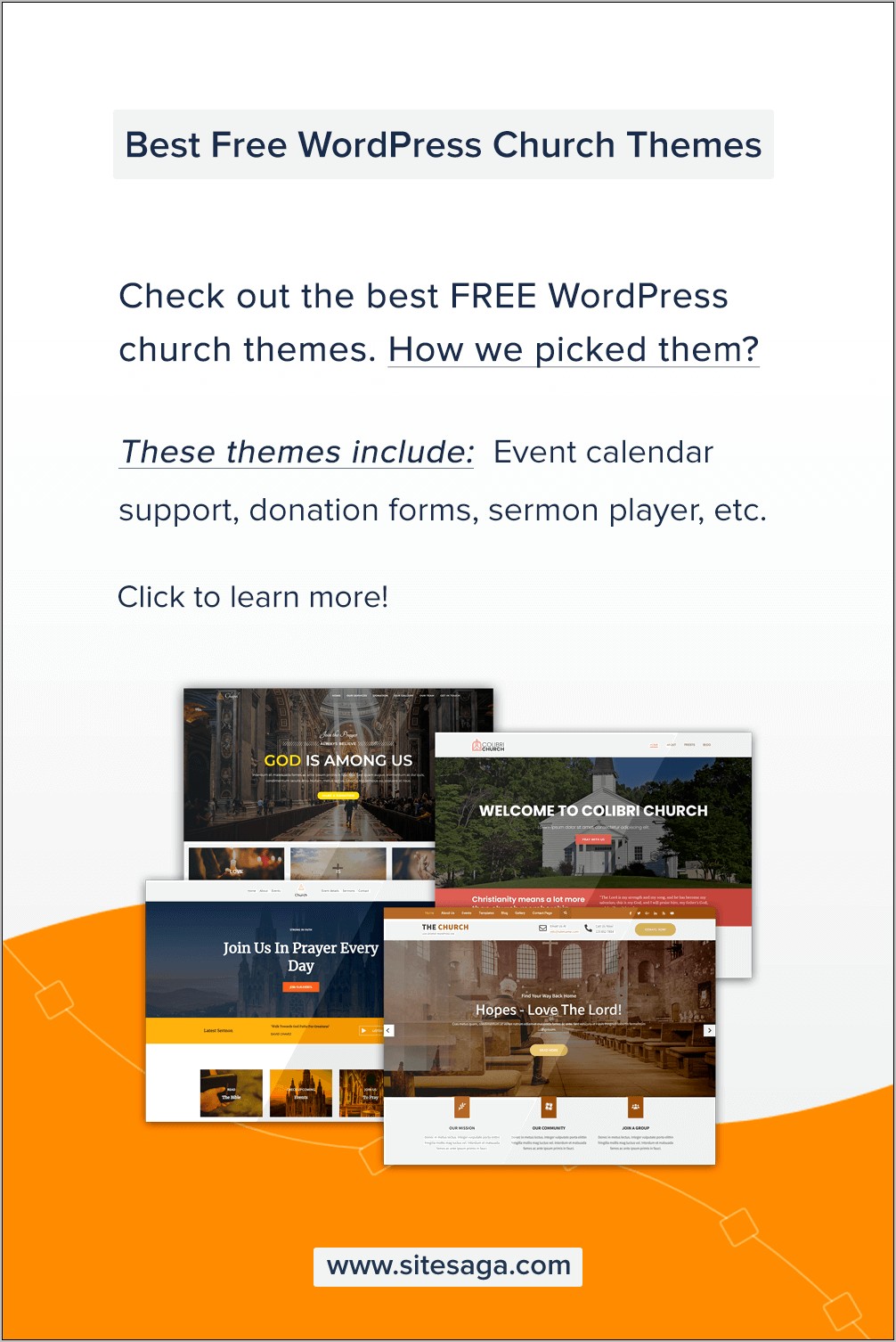 The Best Free Church Templates For WordPress