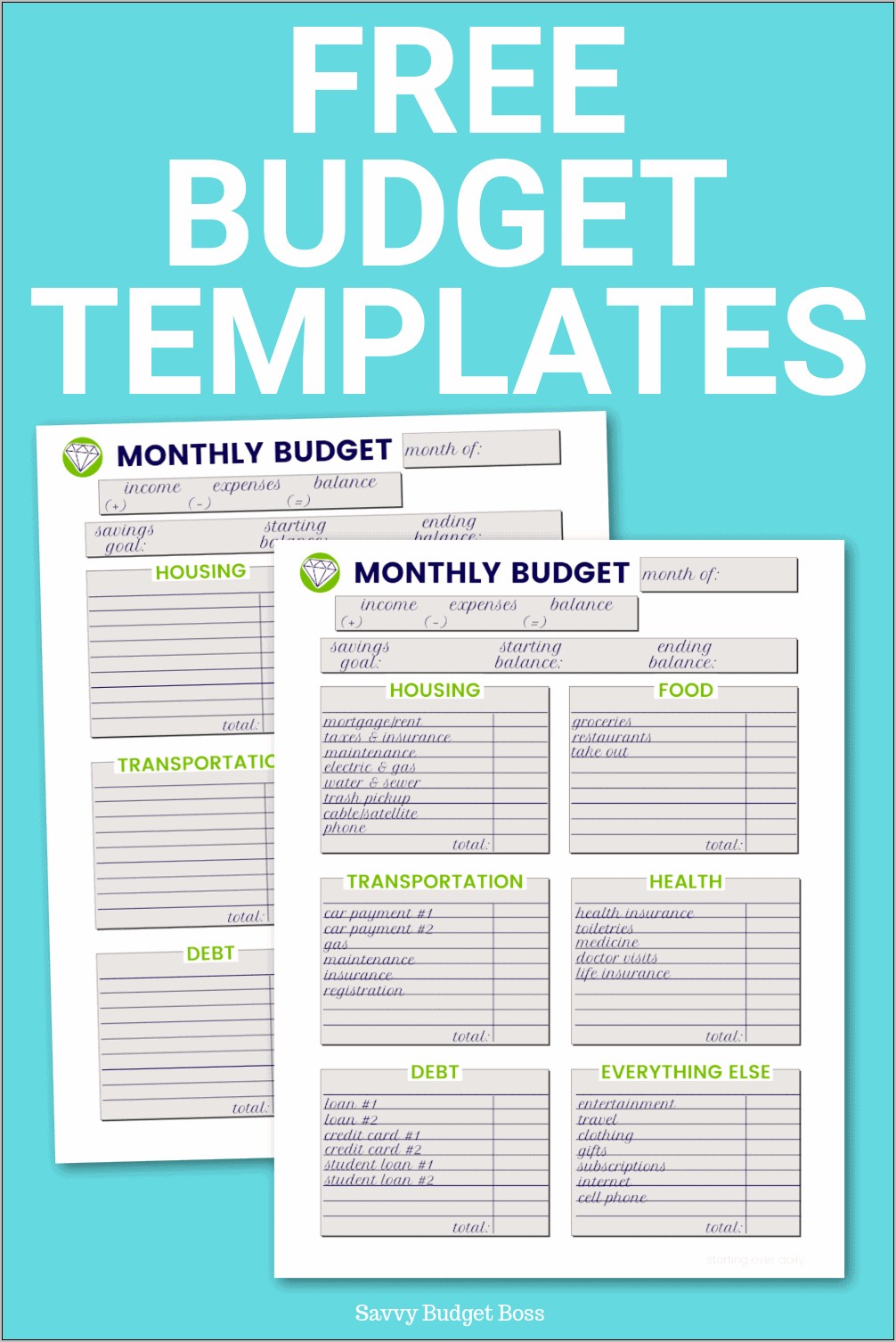 The Best Free Template For A Budget