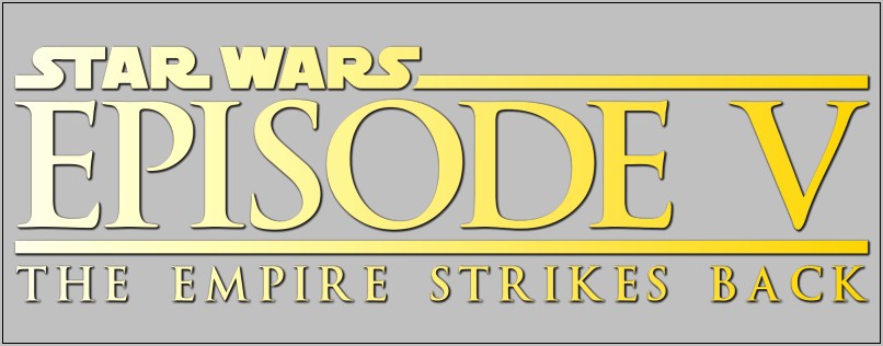 The Empire Strikes Back Logo Template Free