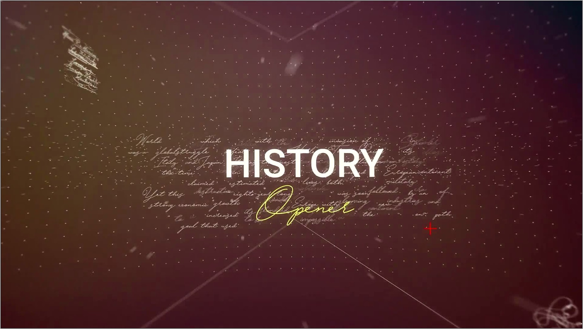 The History Videohive After Effects Template Free