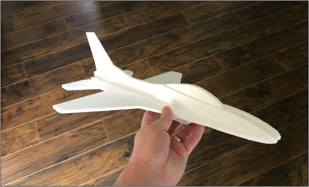 The King Of Random Free Template Foam Airplane