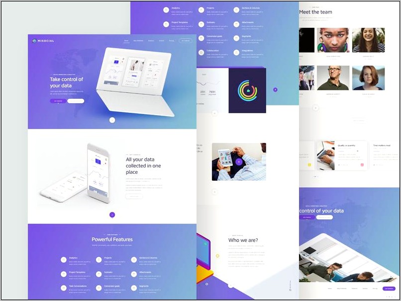 Thefox Multi Purpose Psd Template Free Download