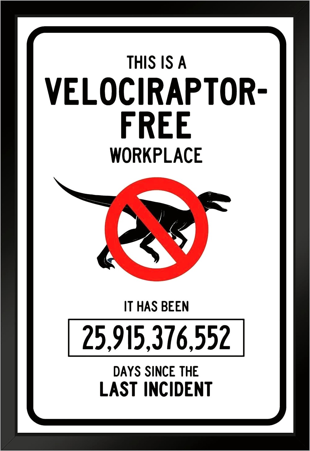 This Is A Velociraptor Free Workplace Template