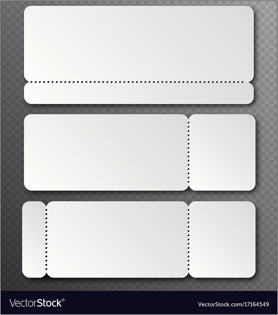 Ticket Template Free With Tear Off Tabs