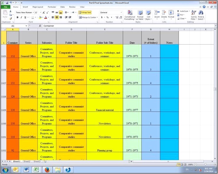 Time And Motion Template Excel Download