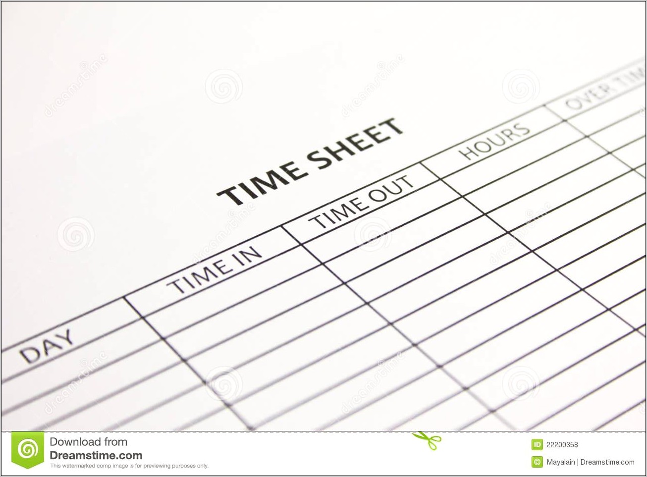 Timesheet Template Free Daily Printable Downloadable Contract Work