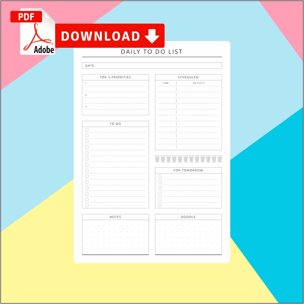 To Do List Important Template Free Printable