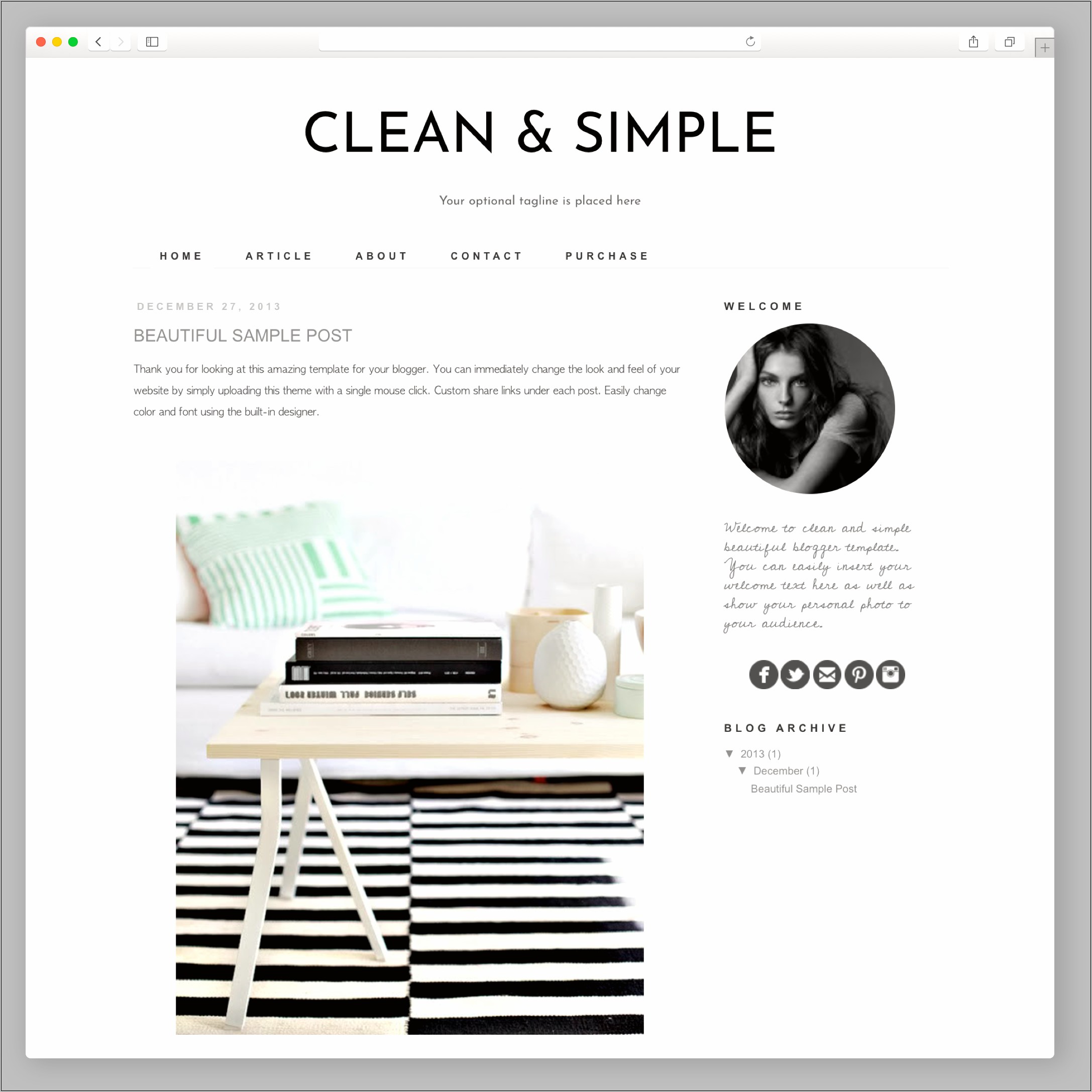 Top Free Furniture Theme For Blogger Template