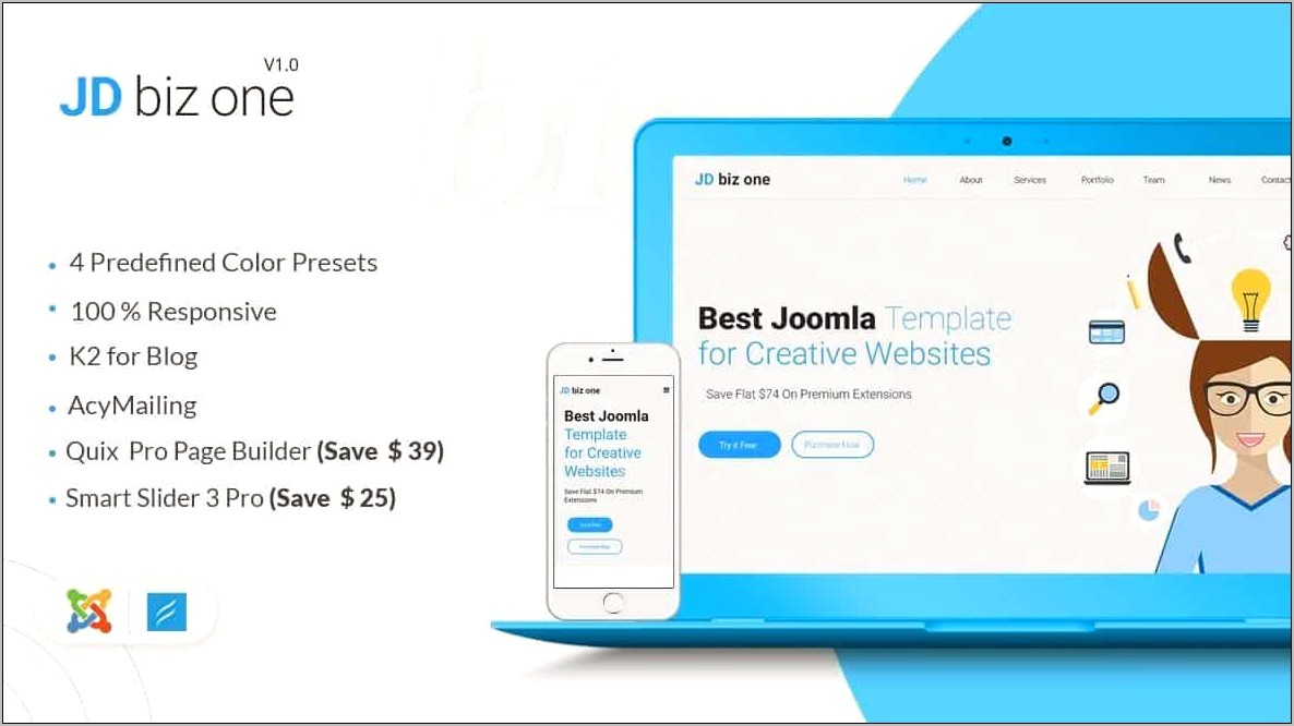 Top Free Responsive Joomla 2.5 Templates