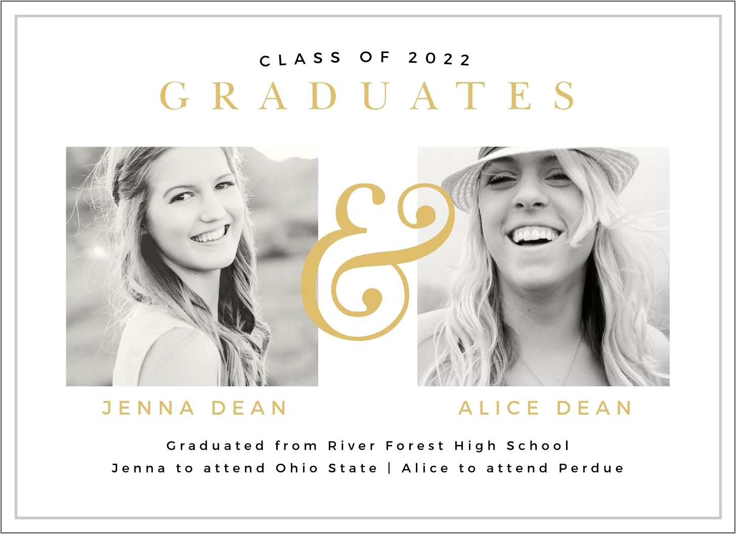 Totally Free Printable Hs Graduation Announcement Templates