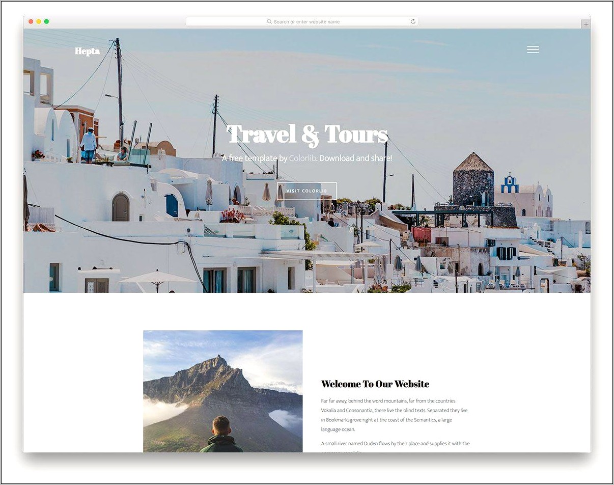 Tour Packer Tour Agency Html Template Free Download