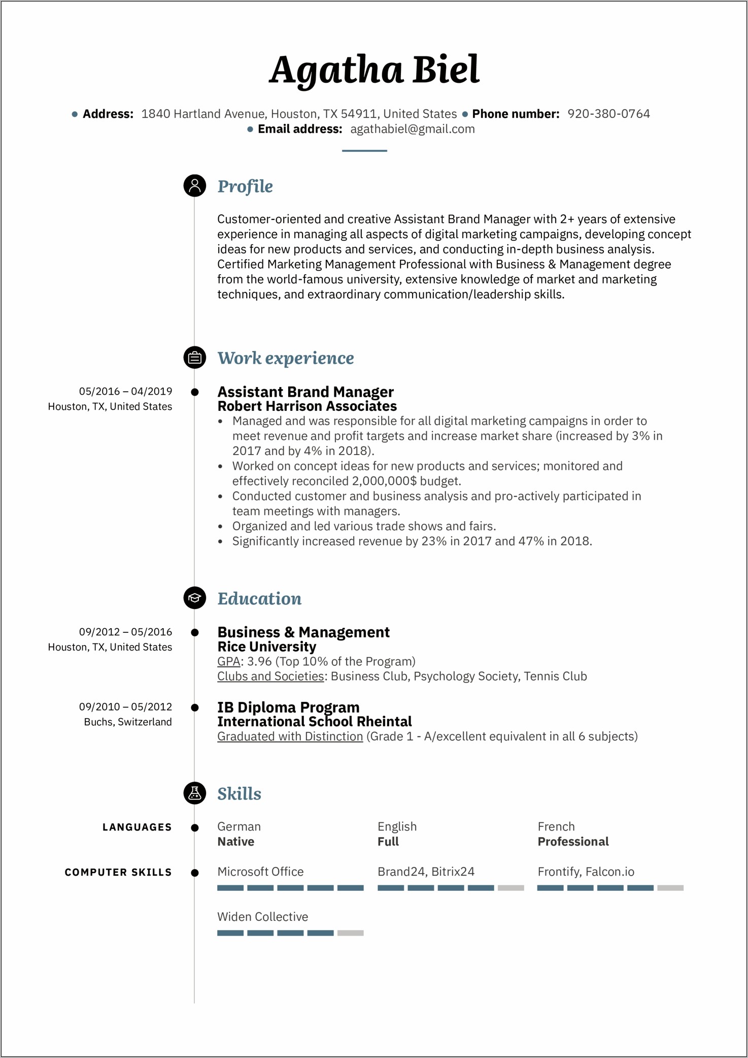 Trade Show Project Manager Resume