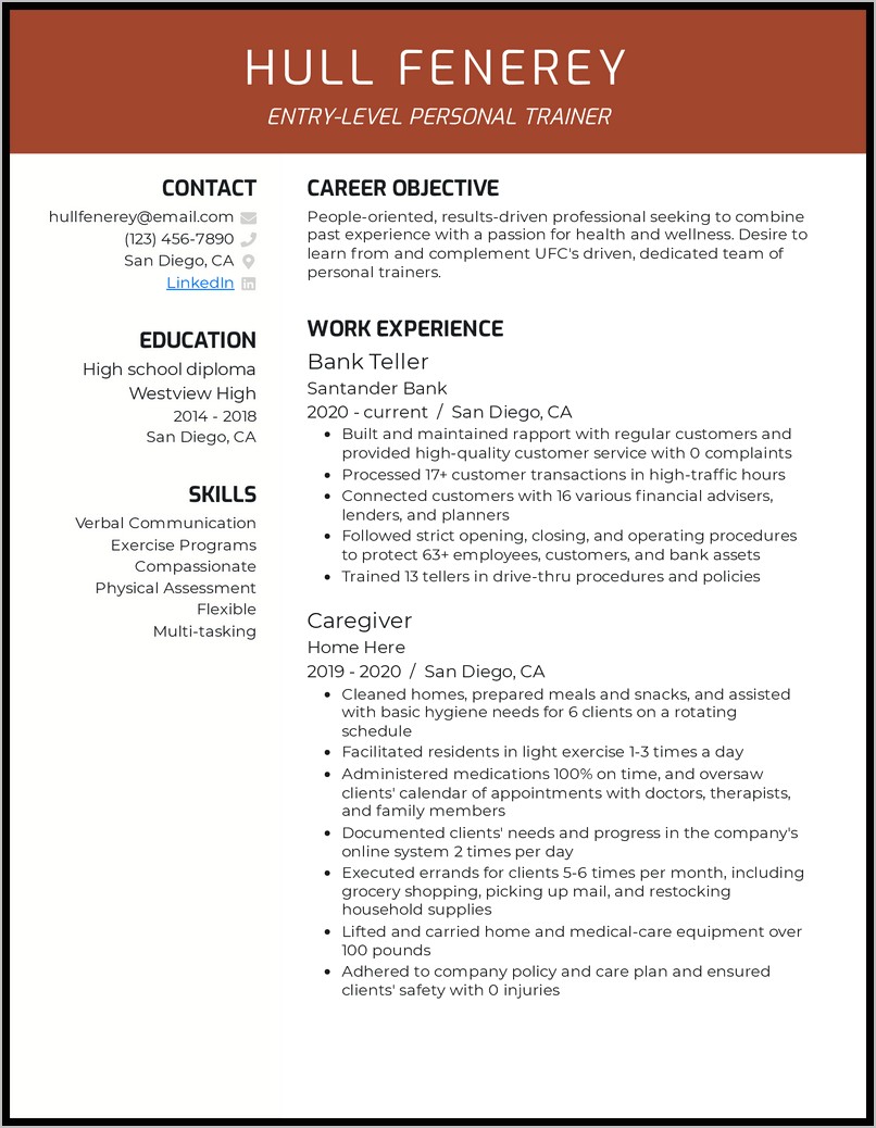 Trainer Job Description For Resume