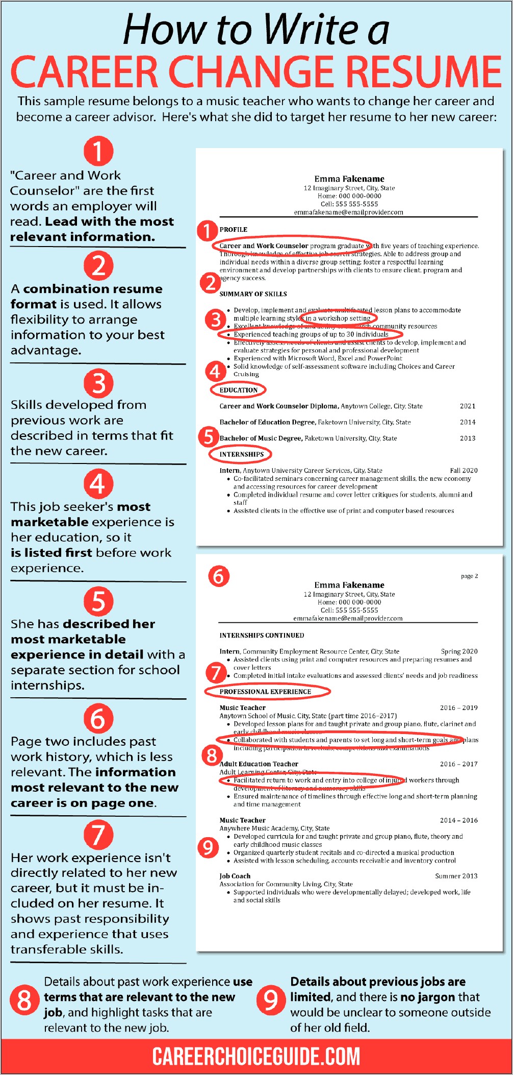 Transition From Teaching Resume Examples