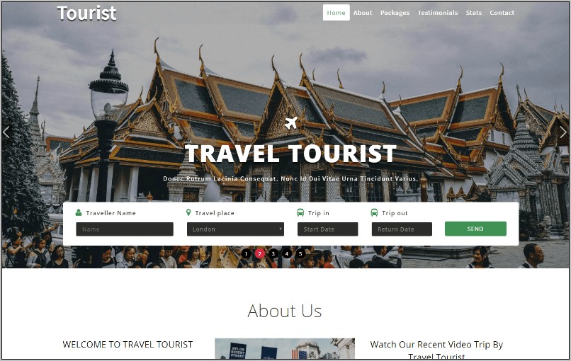 Travel And Tourism Html Templates Free Download