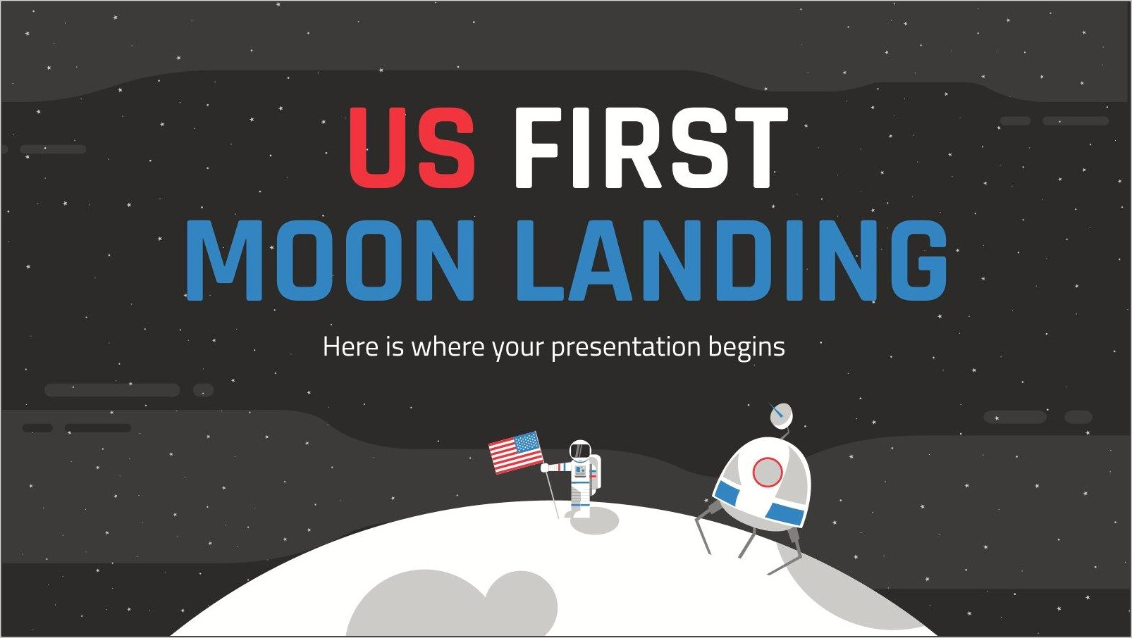 Traveling To The Moon Free Powerpoint Template