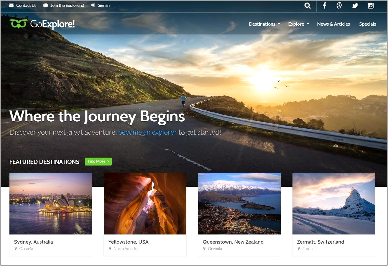 Travelogue Travel Blog Html Template Free Download