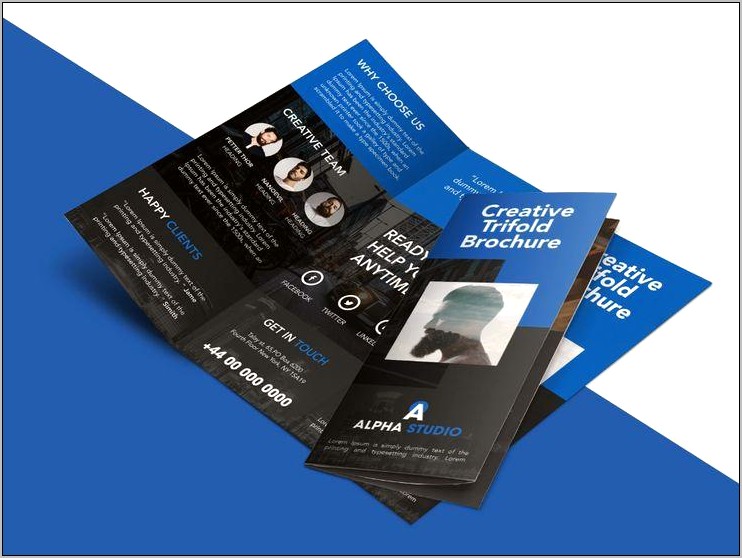 Tri Fold Brochure Template Free Download Psd