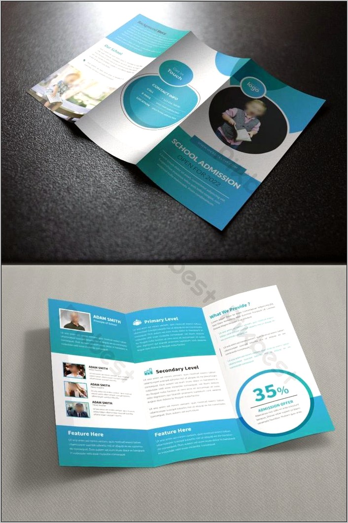 Tri Fold Brochure Template Illustrator Download