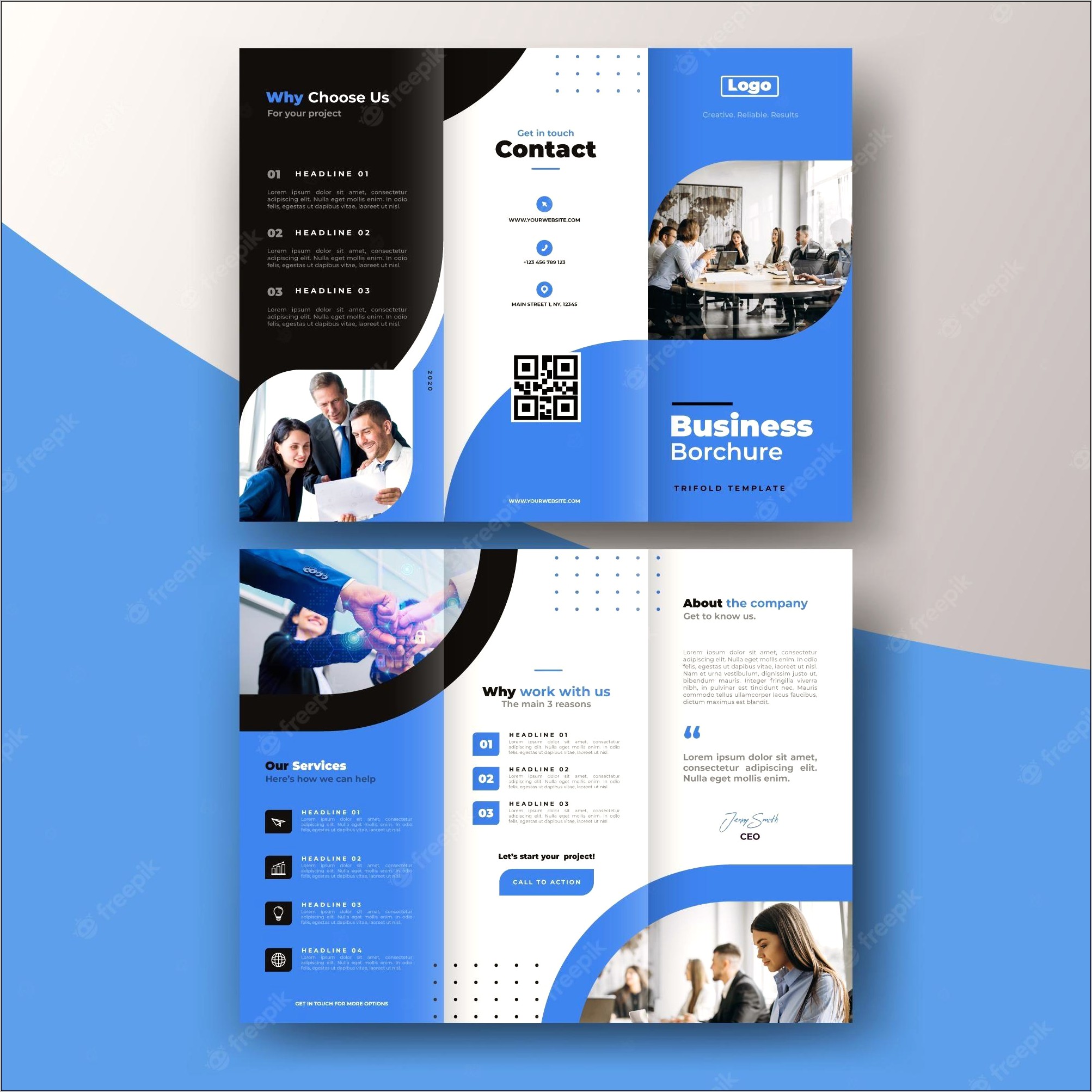 Tri Fold Brochure Template Word 2007 Free