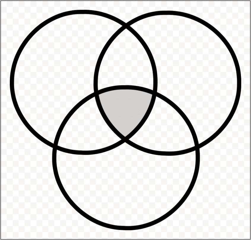 Triple Venn Diagram With Lines Free Template