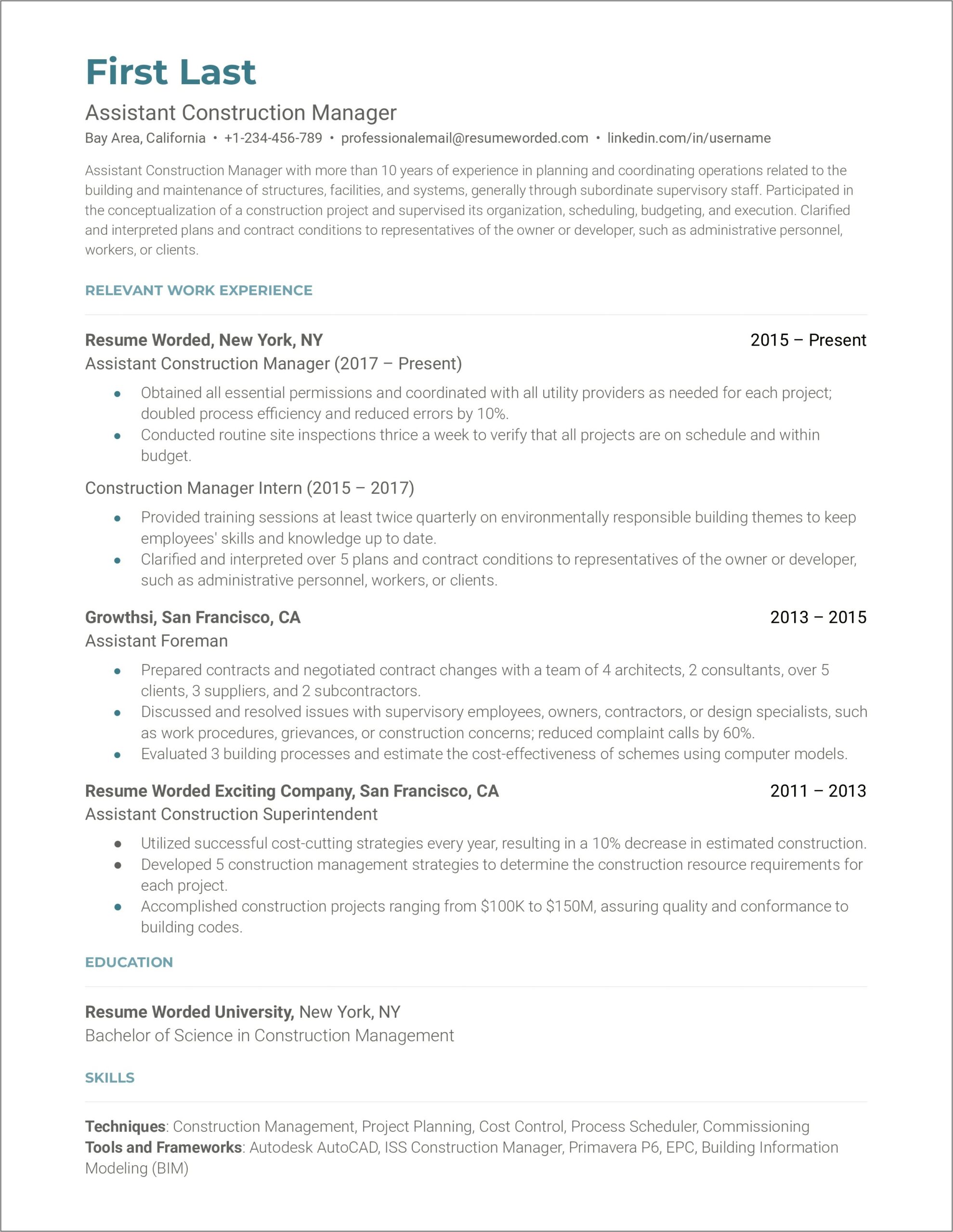 Turnaround Execution Manager Resume Pdf