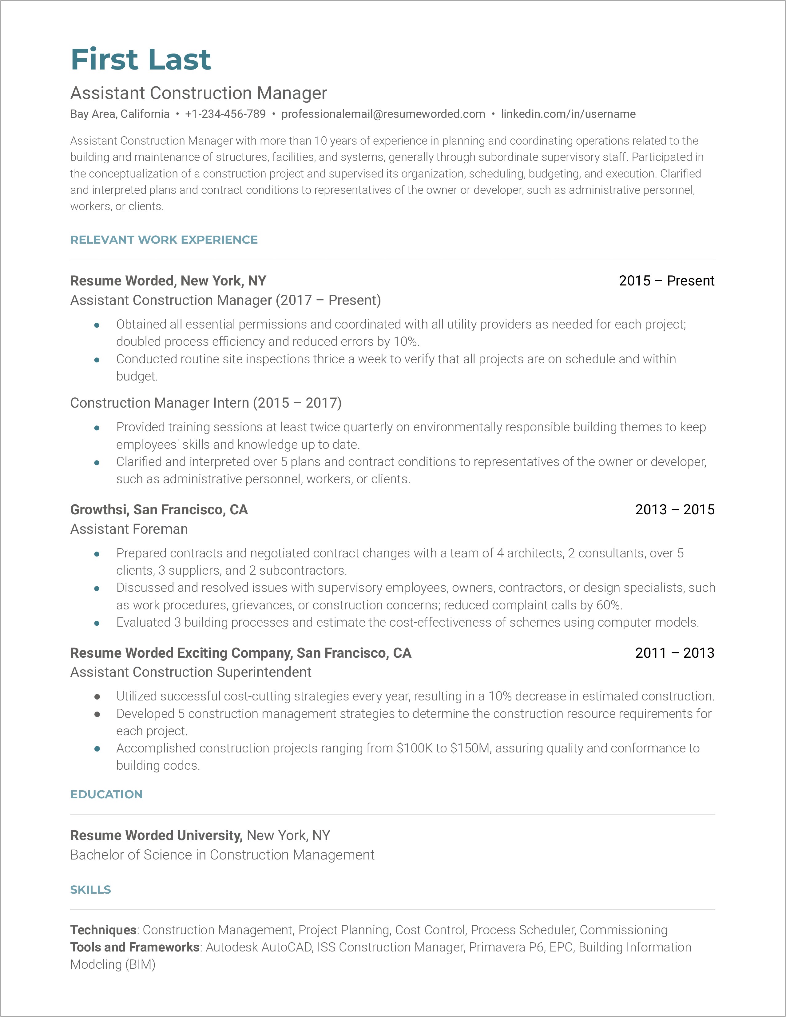 Turnaround Execution Manager Resume Pdf