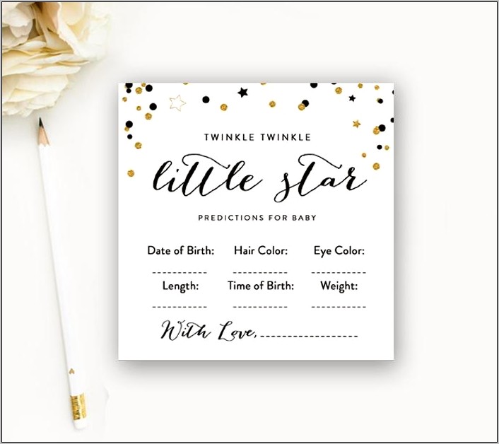 Twinkle Twinkle Little Star Baby Shower Free Template