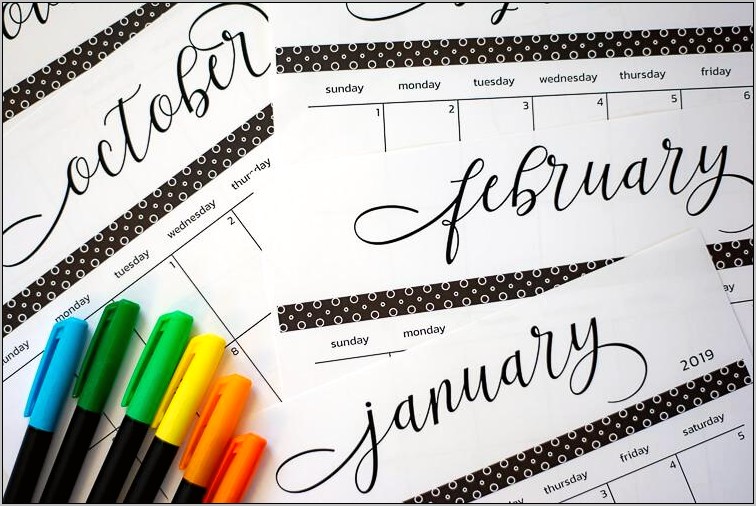 Two Page Monthly Calendar Template 2019 Free