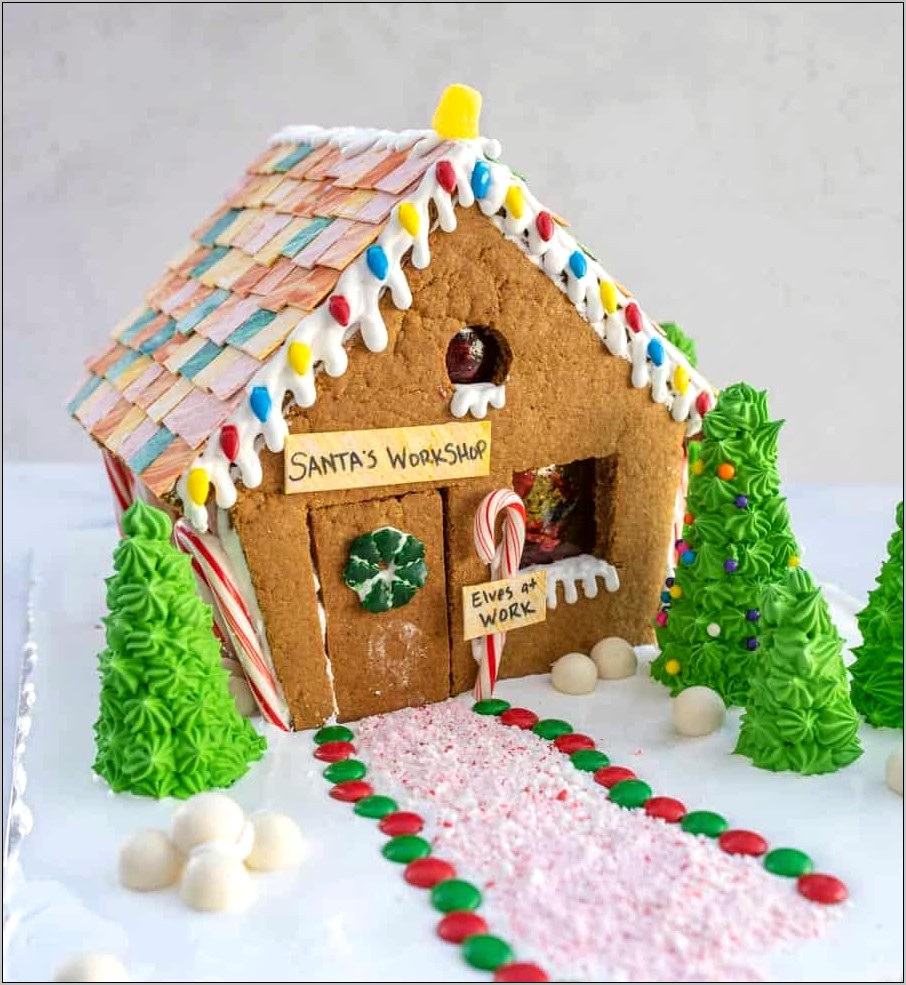 Two Story Gingerbread House Directions And Template Free