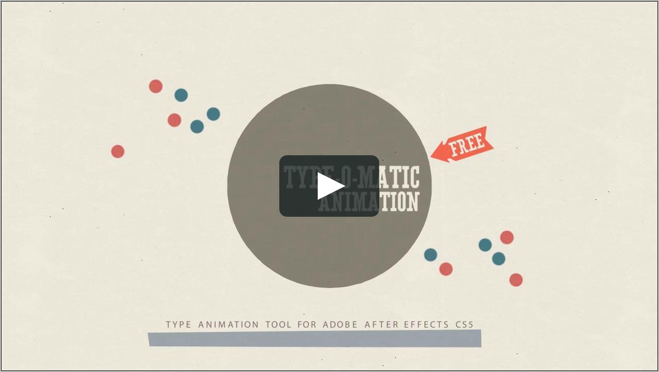 Type O Matic Free After Effects Template