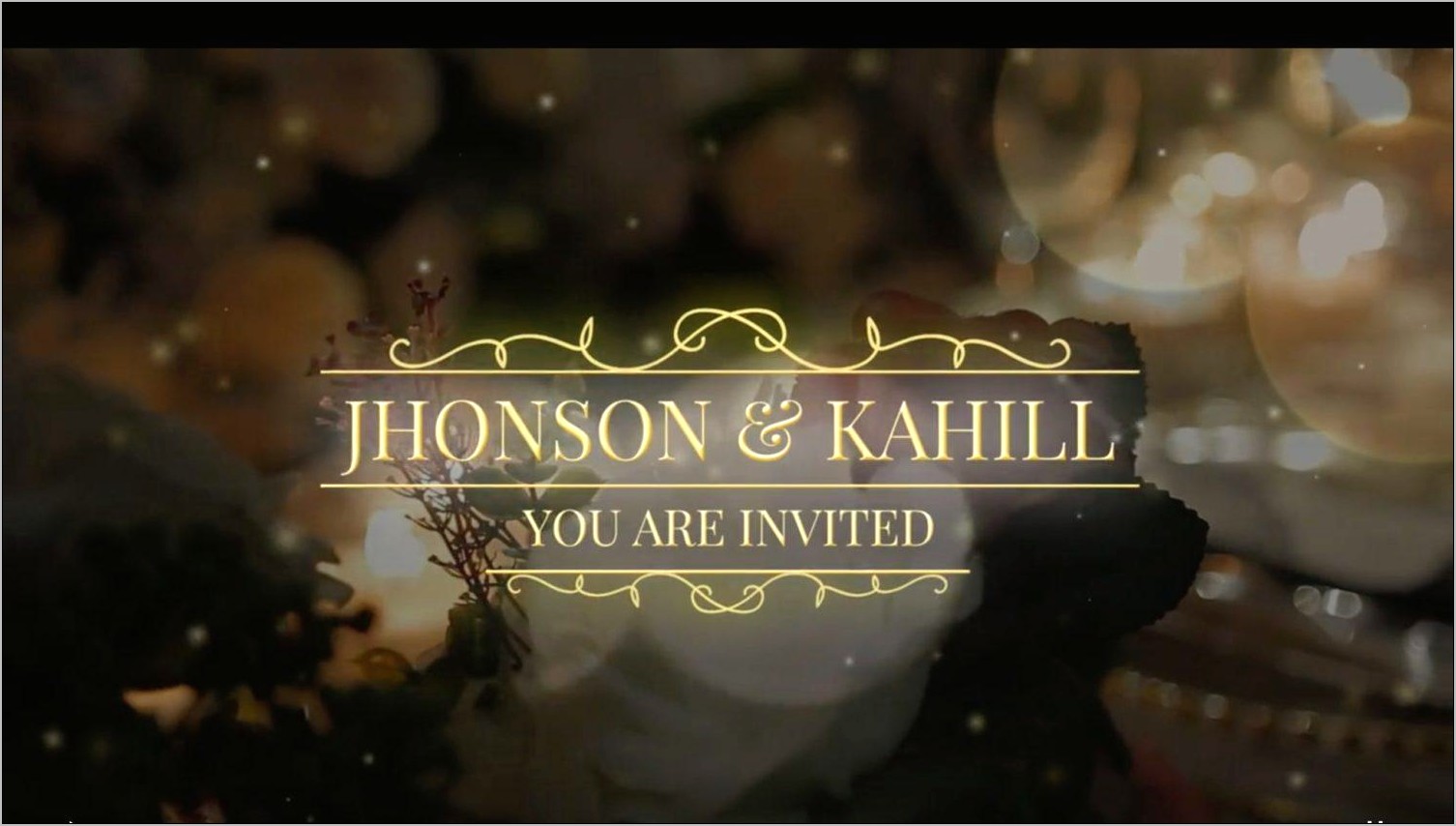 Typography Wedding Invitations After Effects Template Free Download