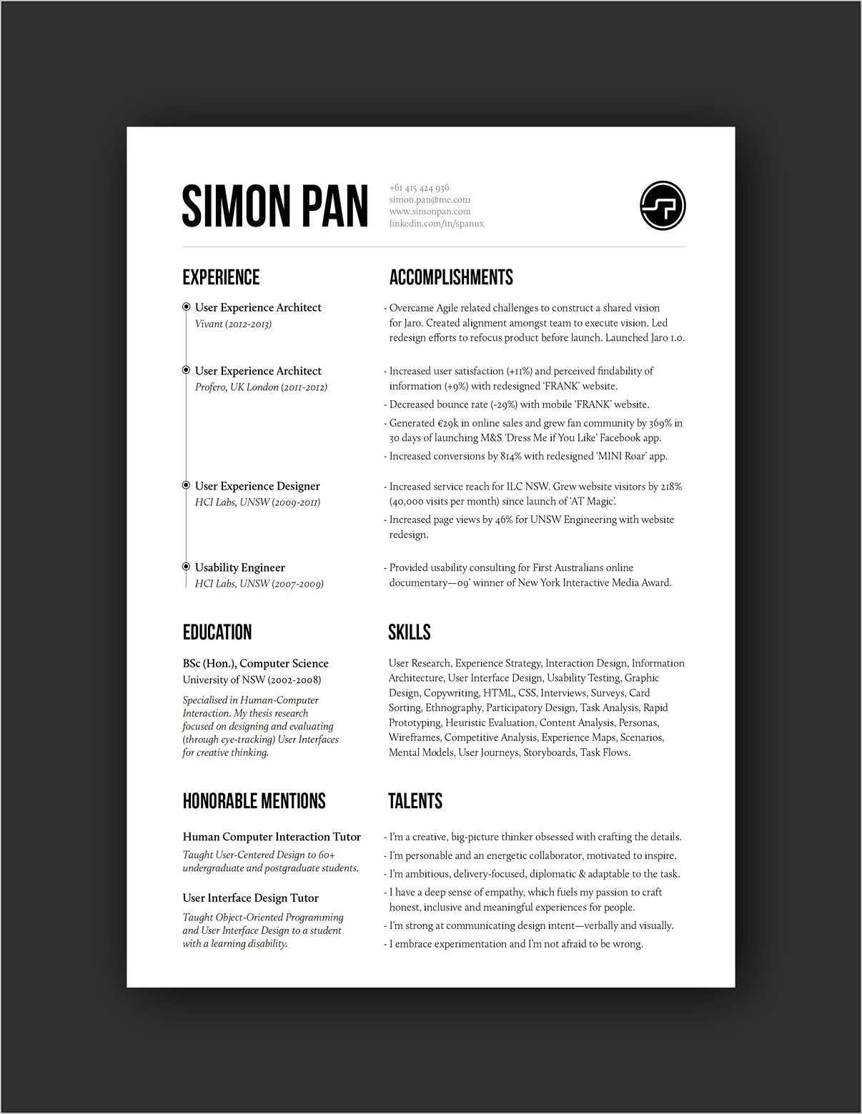 Ui Product Design Resume Samples