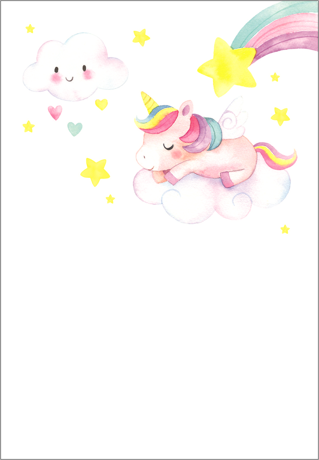 Unicorn Cake Birthday Invitation Template Free Greetings Island