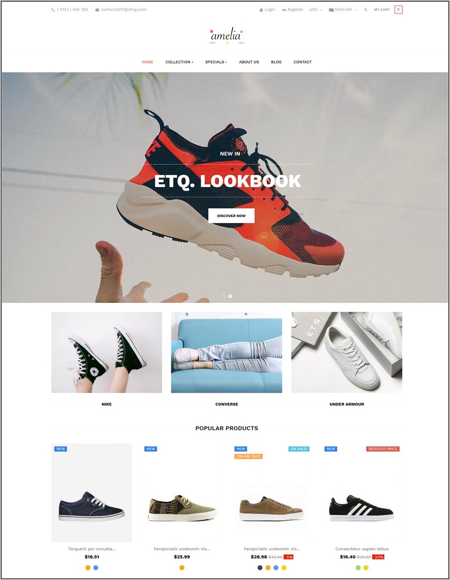 Ustore Responsive Ecommerce Html5 Template Free Download