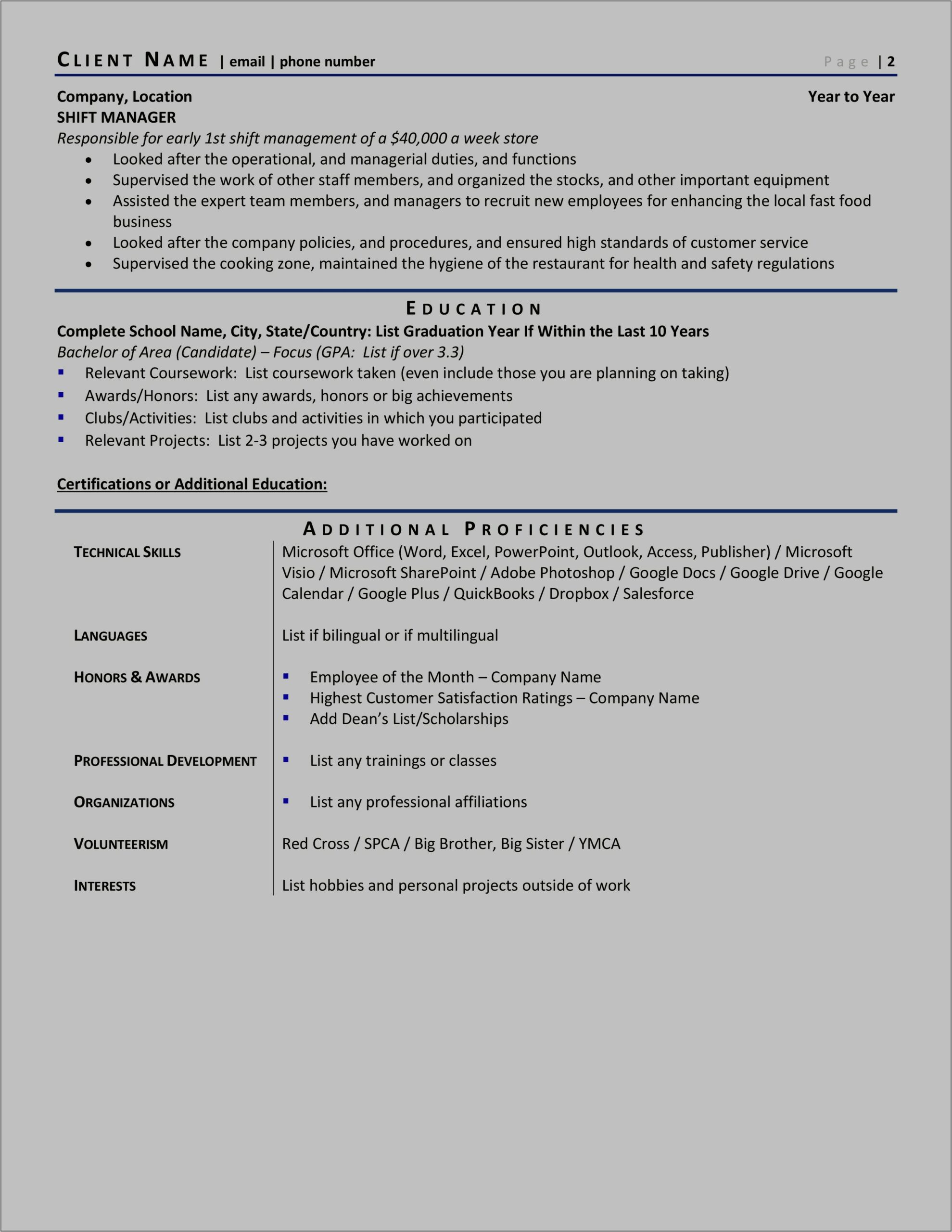 Ut Buisness Honors Resume Examples