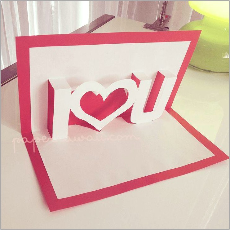 Valentine Pop Up Card Templates Free Download