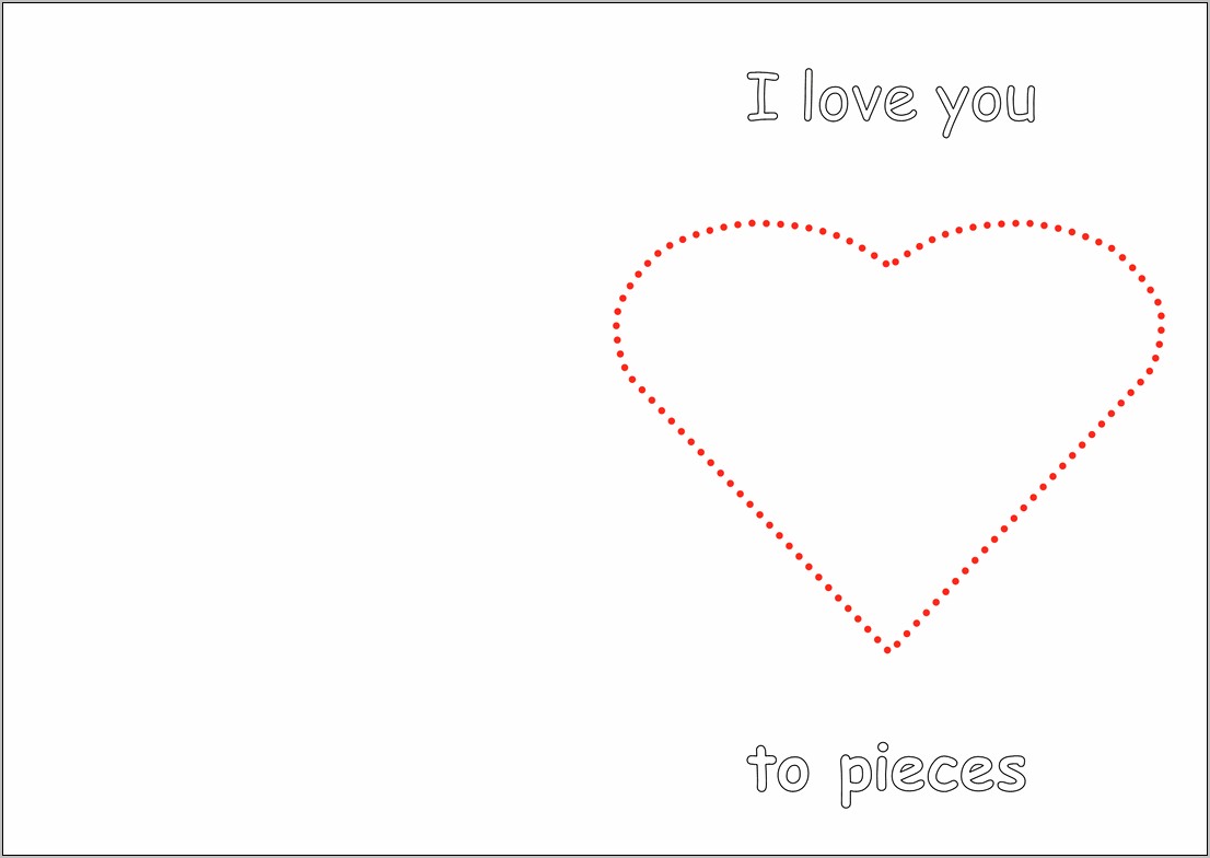 Valentine's Day Card Templates For Free