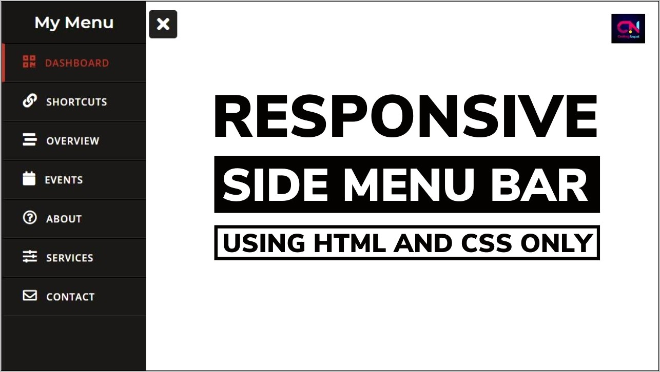 Vertical Menu Bar In Css Templates Free Download