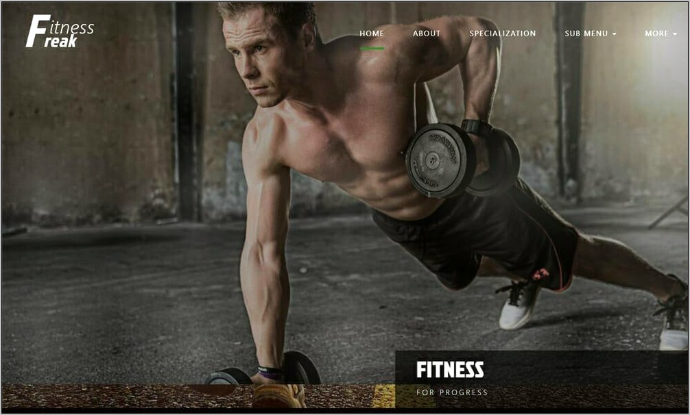 Vibrant Gym Html Landing Page Template Free Download