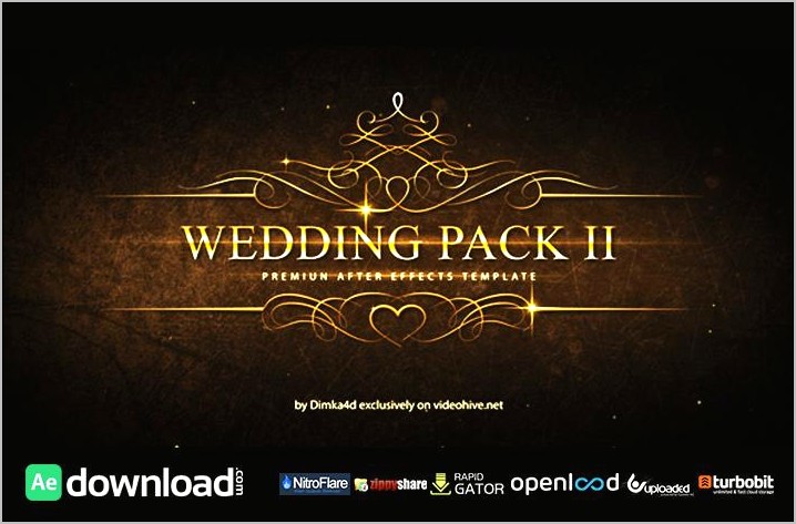 Videohive Wedding Intro Free After Effects Template