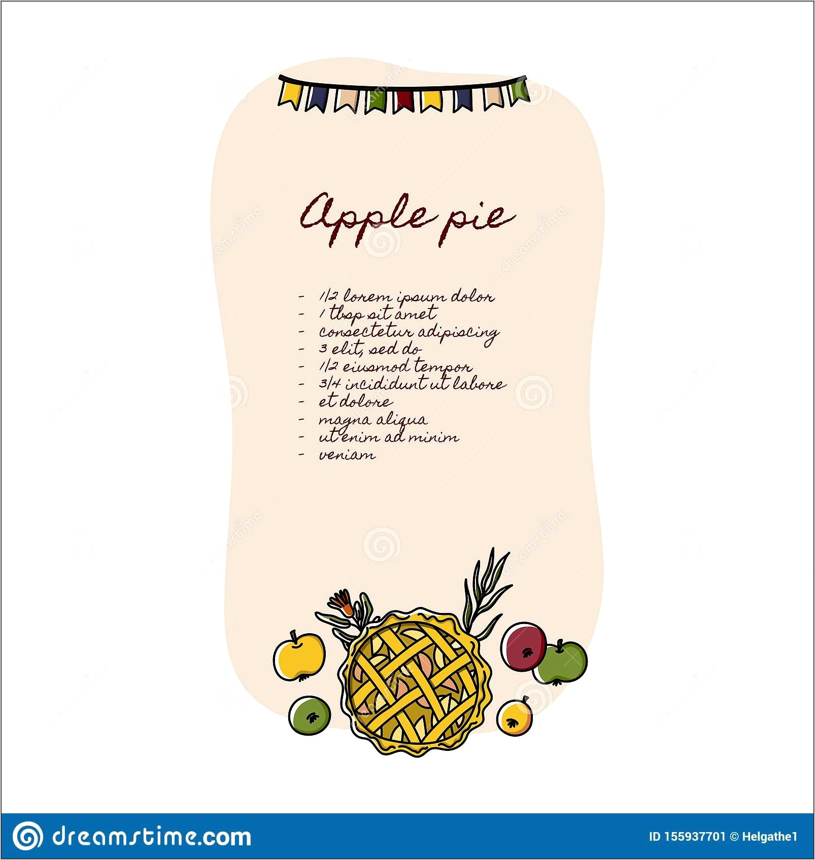 Vintage Looking Recipe Card Template Free Printable