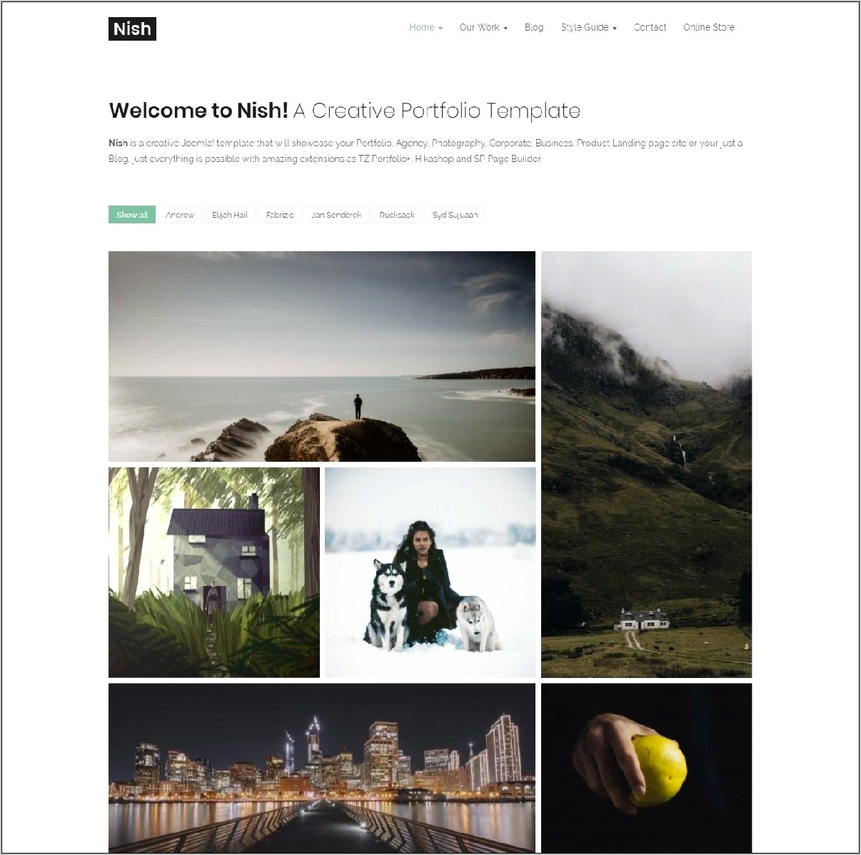 Visia One Page Portfolio Joomla Template Free Download