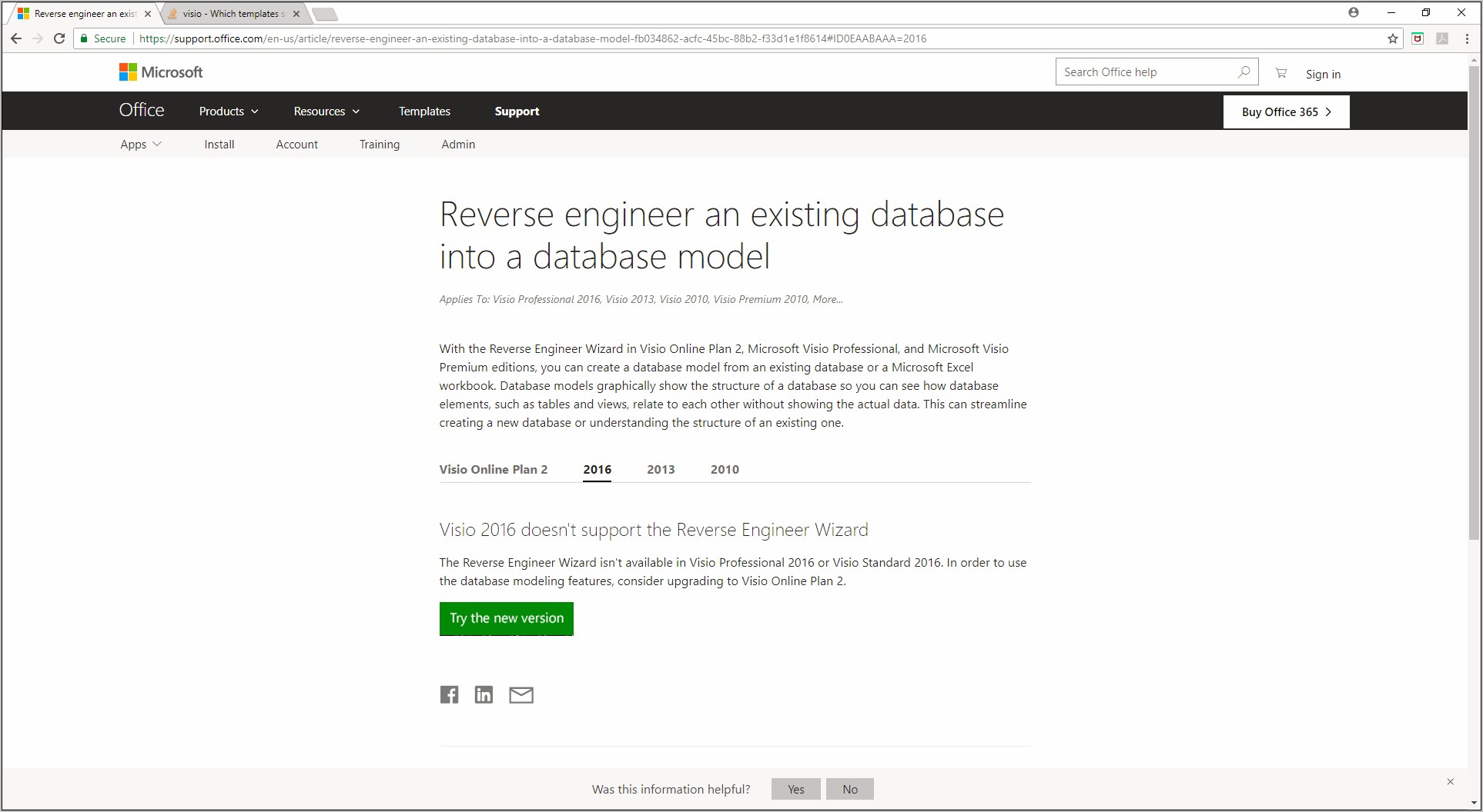 Visio 2007 Database Model Diagram Template Download