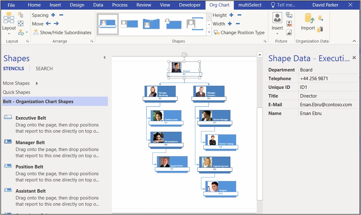 Visio 2013 Org Chart Template Download